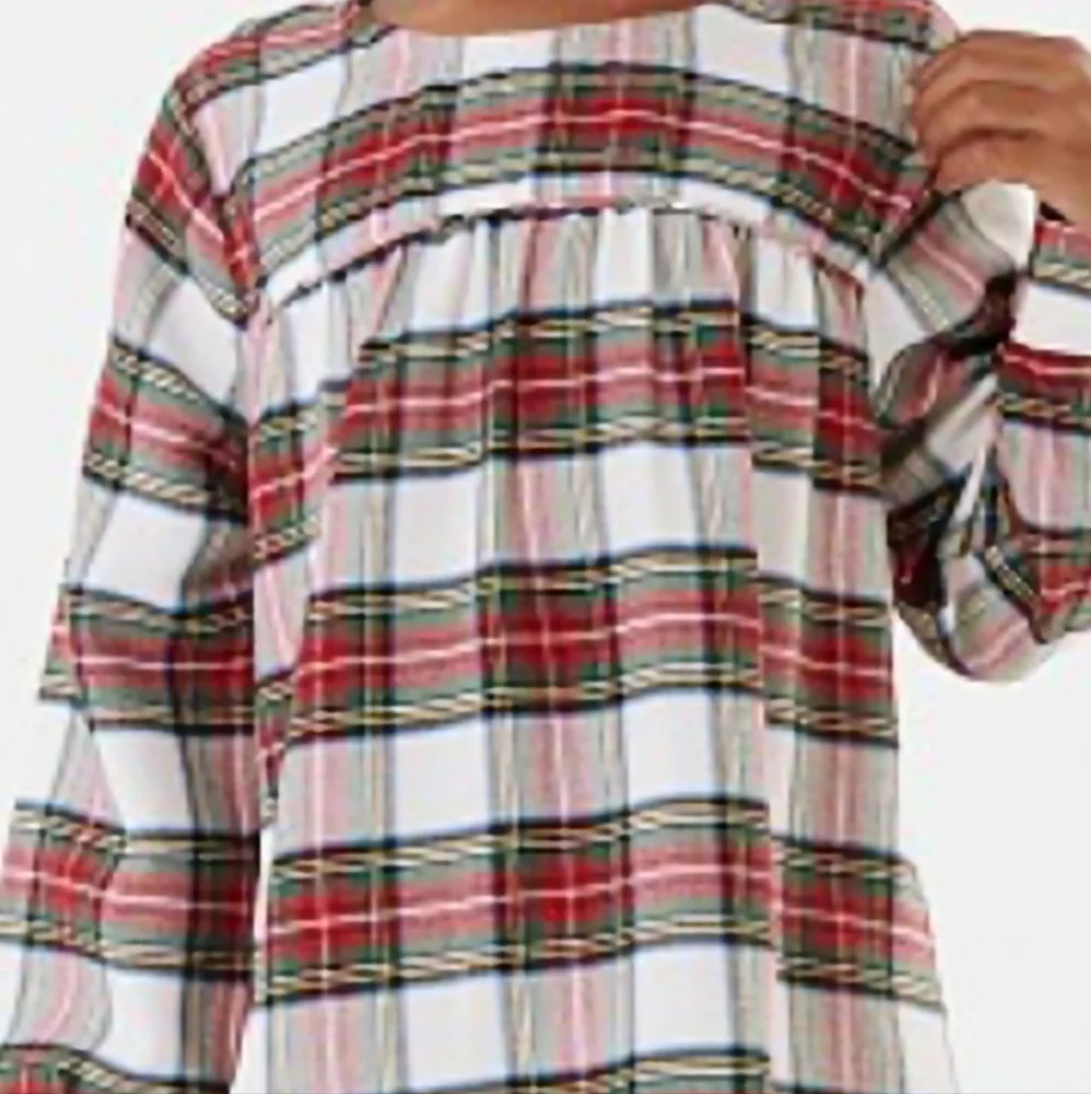 Pottery Barn Kids Stewart Plaid Flannel Nightgown size 2T NWT
